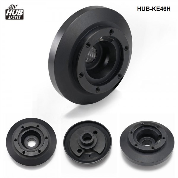 Steering Wheel Short Hub Adapter Boss Kit Aluminum Black For BMW E46 M3
